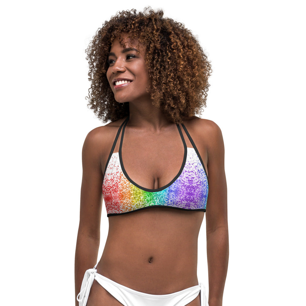 Rainbow Coruscate 2 Bikini Top