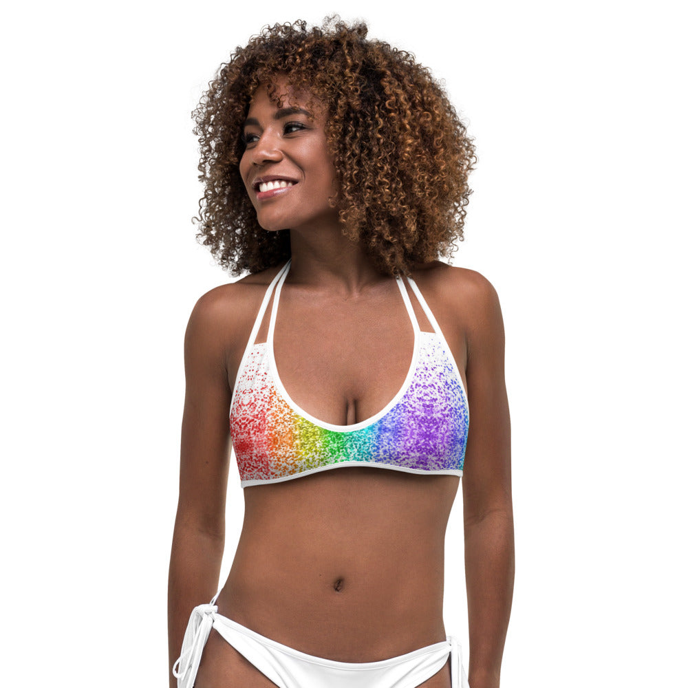 Rainbow Coruscate 2 Bikini Top