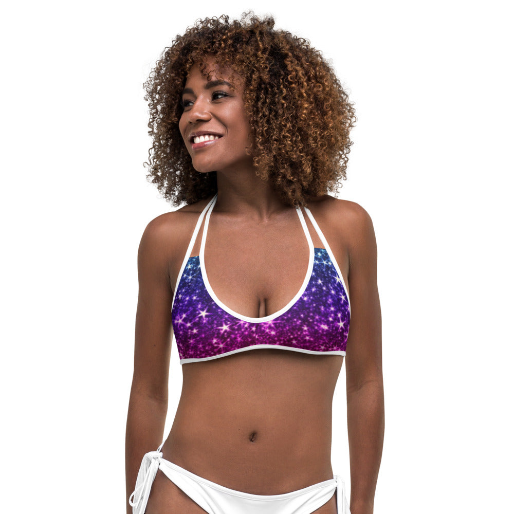 Rainbow Coruscate Bikini Top