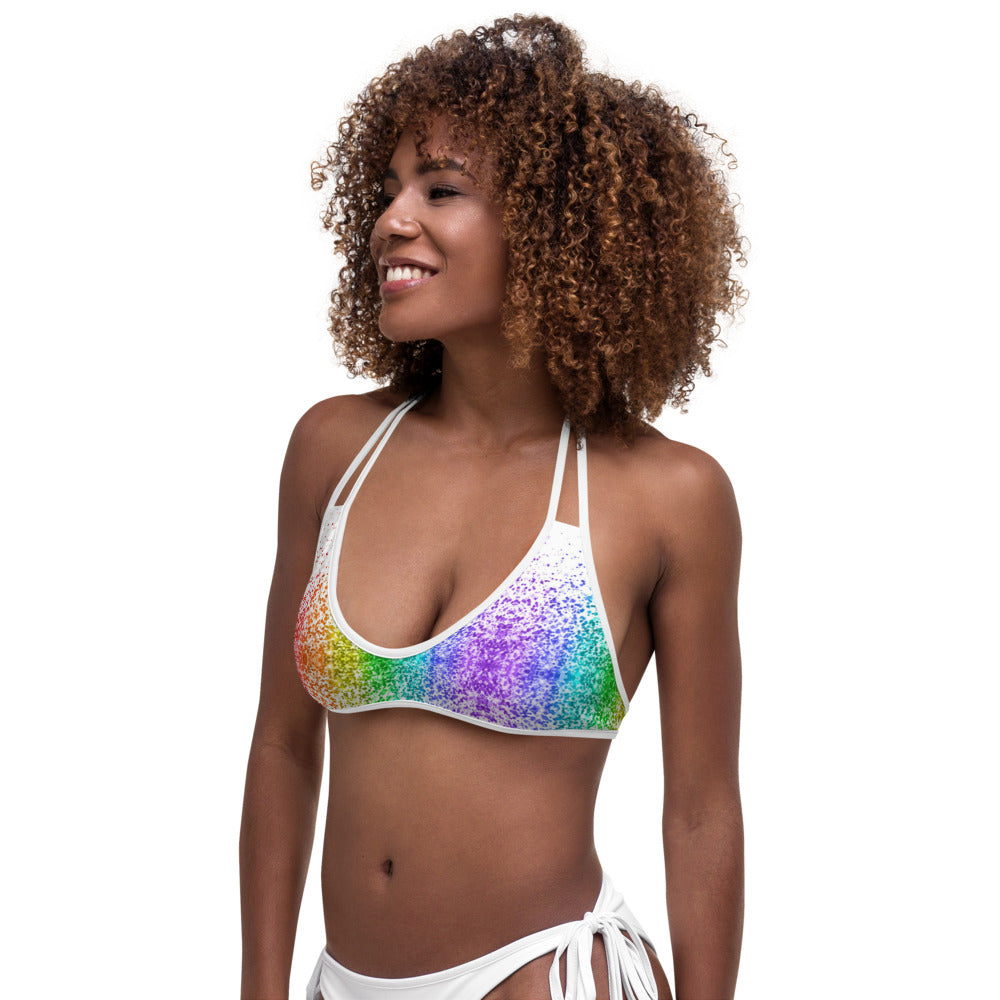 Rainbow Coruscate 2 Bikini Top