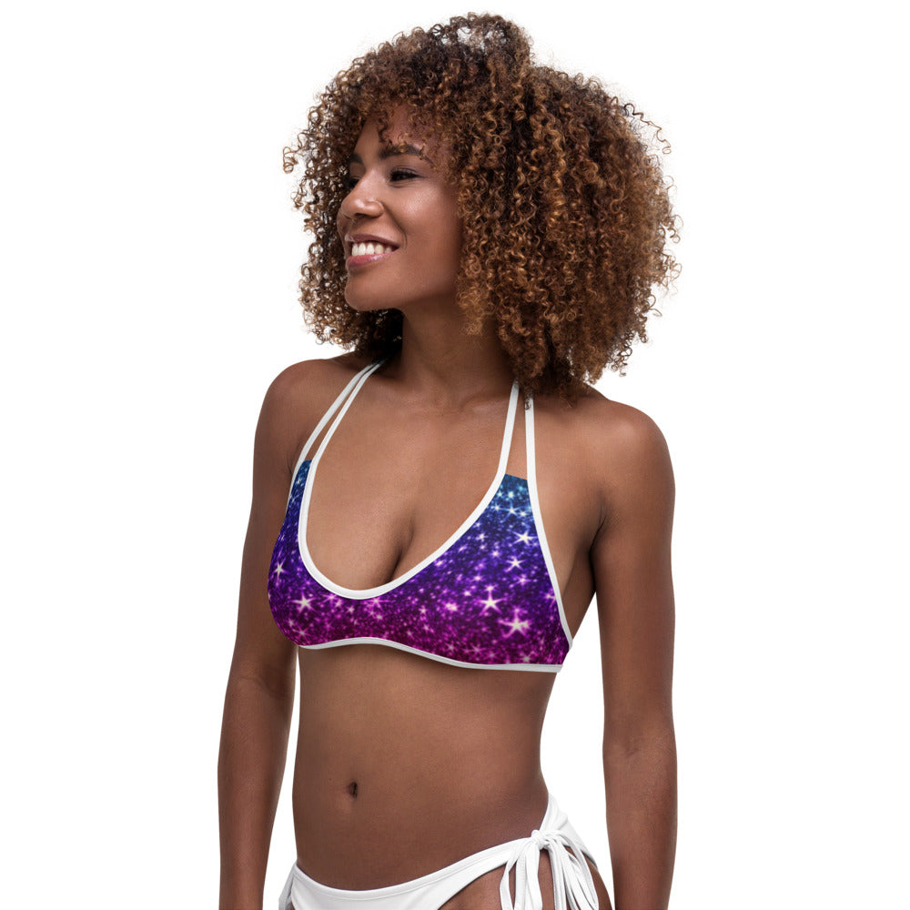 Rainbow Coruscate Bikini Top