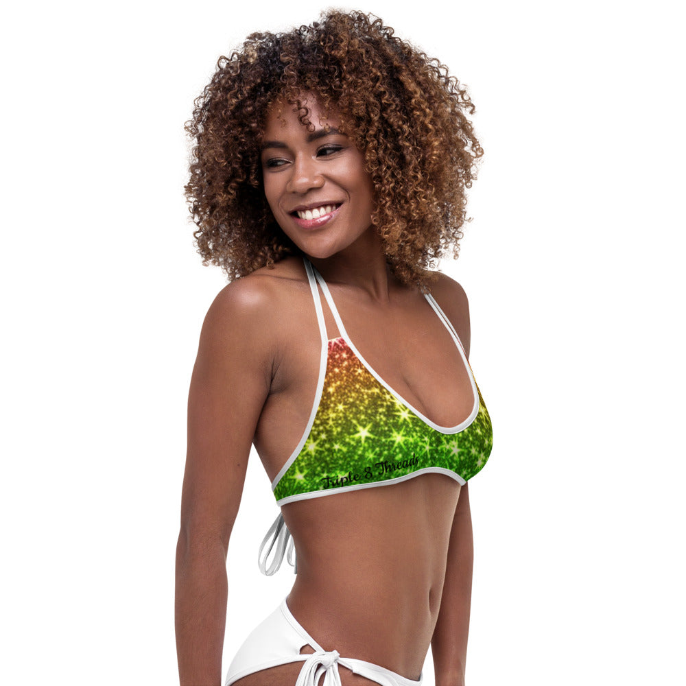 Rainbow Coruscate Bikini Top