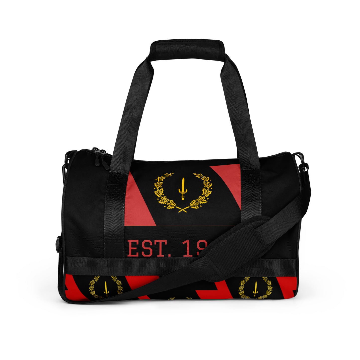 Black American Heriage Flag Gym Bag