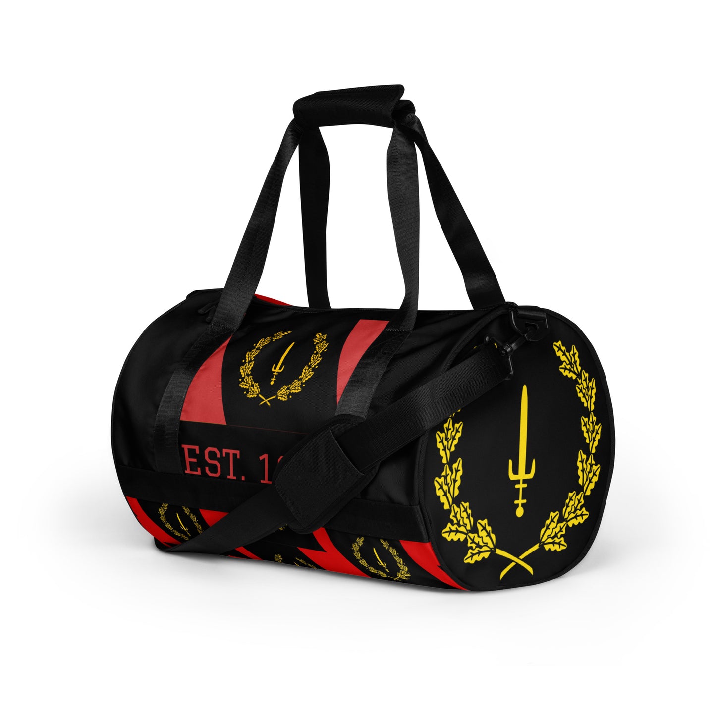 Black American Heriage Flag Gym Bag