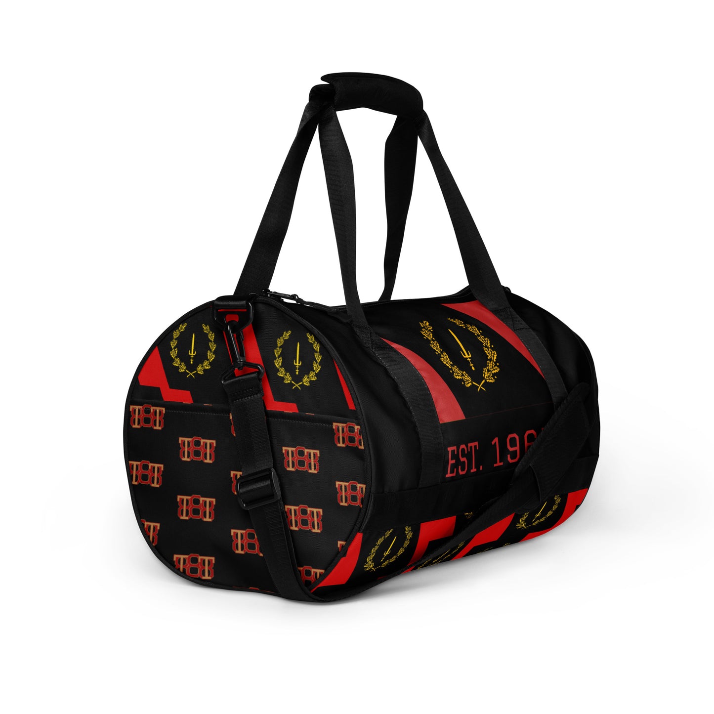 Black American Heriage Flag Gym Bag