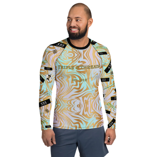 8xquiZit Collection - Men's Pynk N Turq Jungle Luv Long-sleeve Activewear