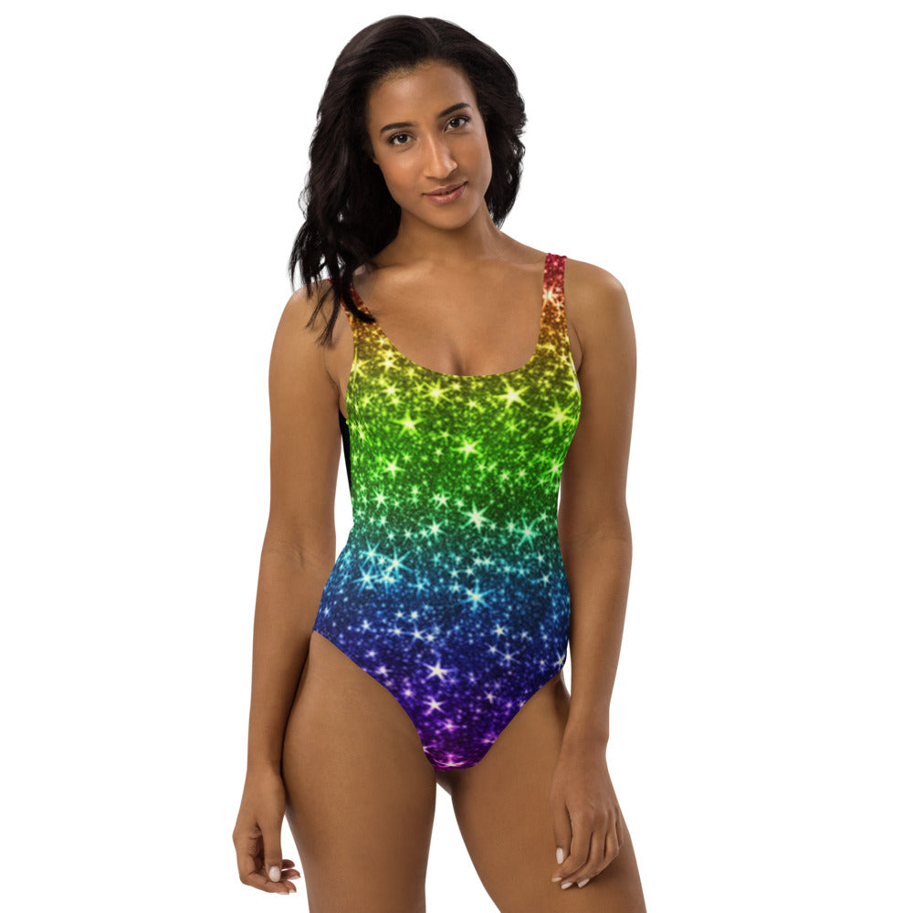 Rainbow Coruscate One-Piece Swimsuit