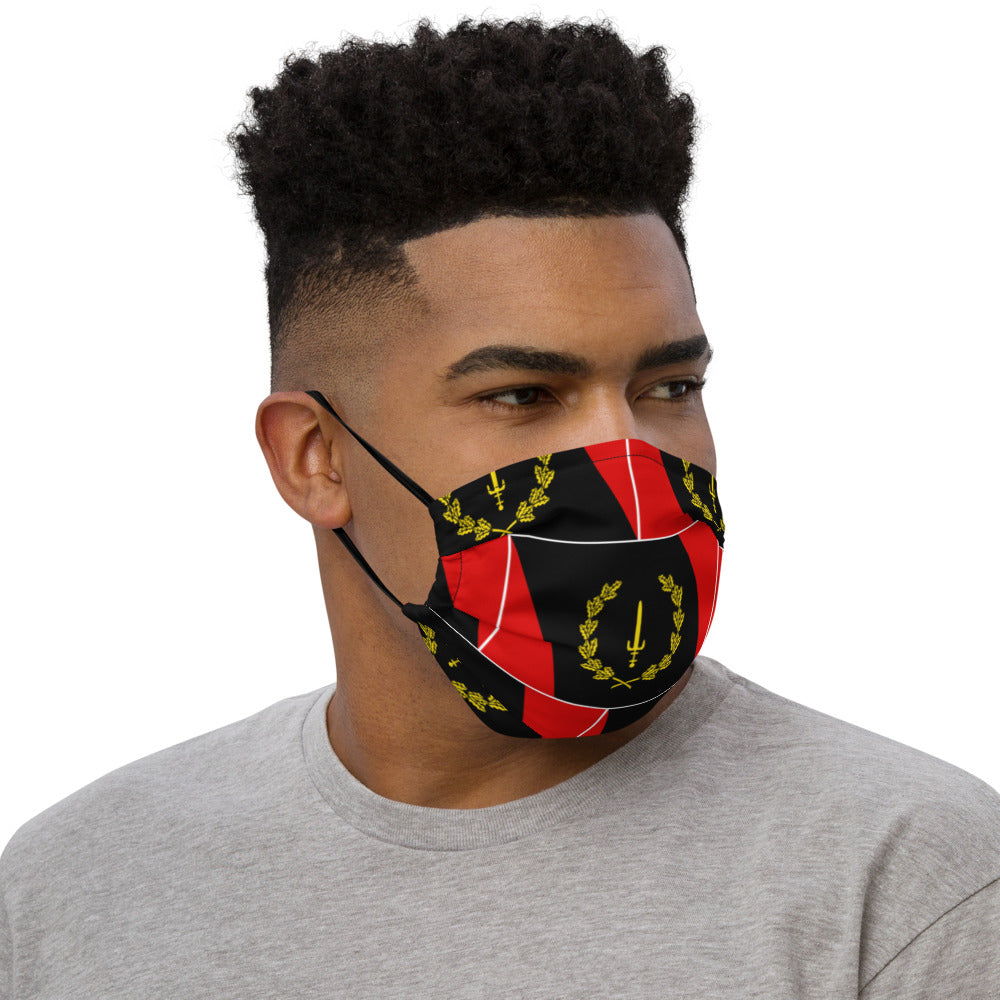 Black American Heritage Flag Premium face mask