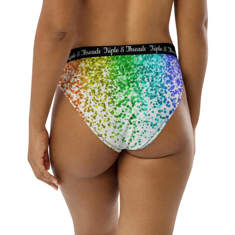 Rainbow Coruscate 2 High-waisted bikini bottom