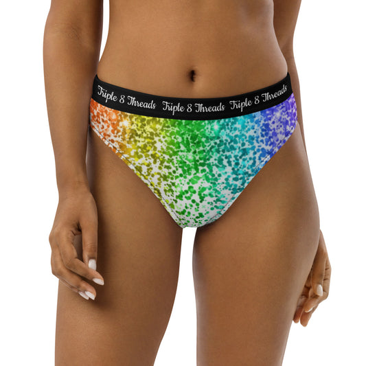 Rainbow Coruscate 2 High-waisted bikini bottom