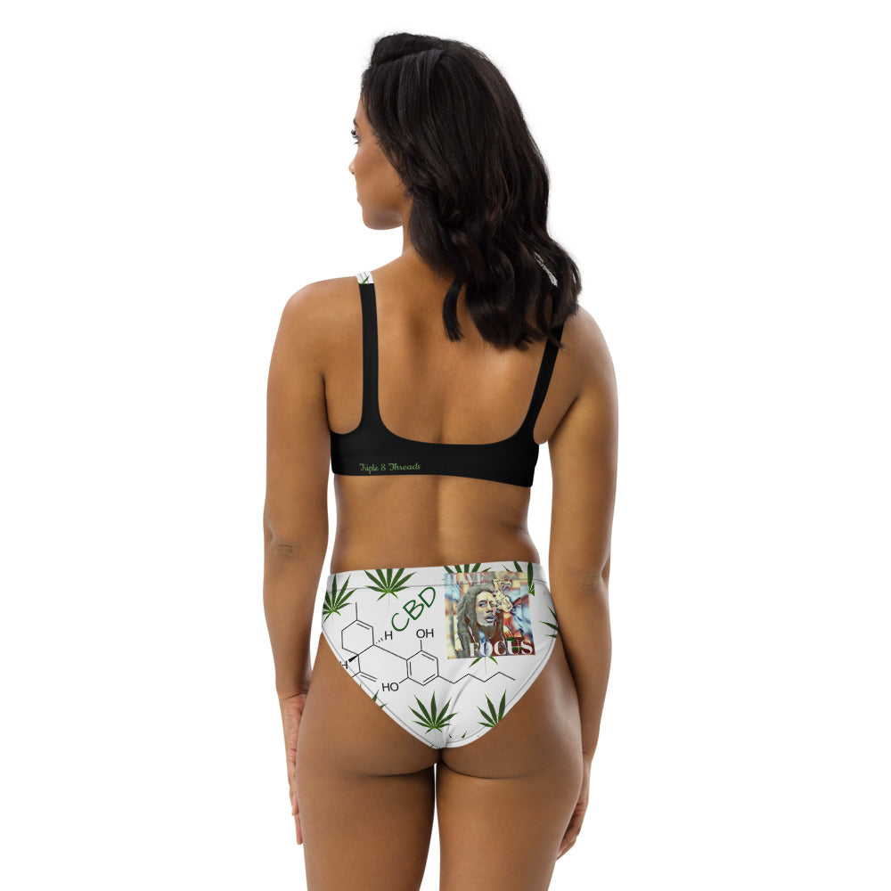 Have Focus - Bob-Blue Recycled high-waisted bikini