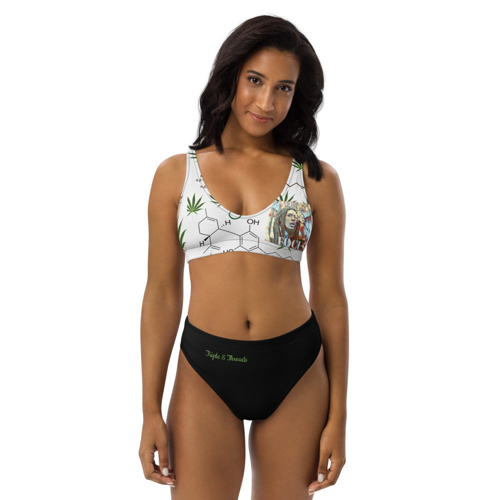 Have Focus - Bob-Blue Recycled high-waisted bikini