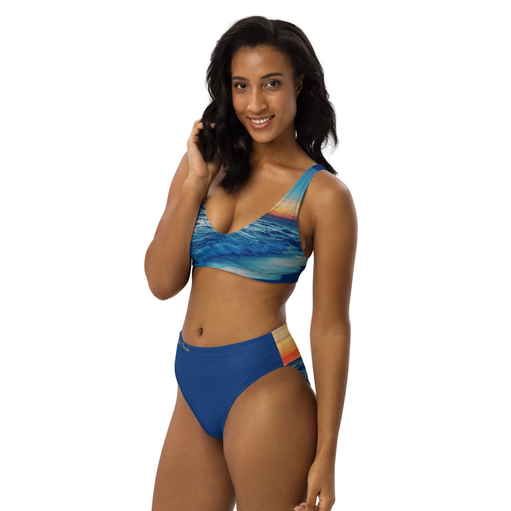 Blue Sunset - Blue high-waisted bikini