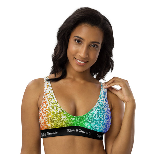 Rainbow Coruscate 2 Padded bikini top