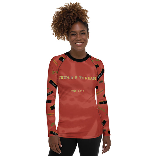 8xquiZit Collection - Women's Manifestation Red Starburst Long Sleeve Activewear