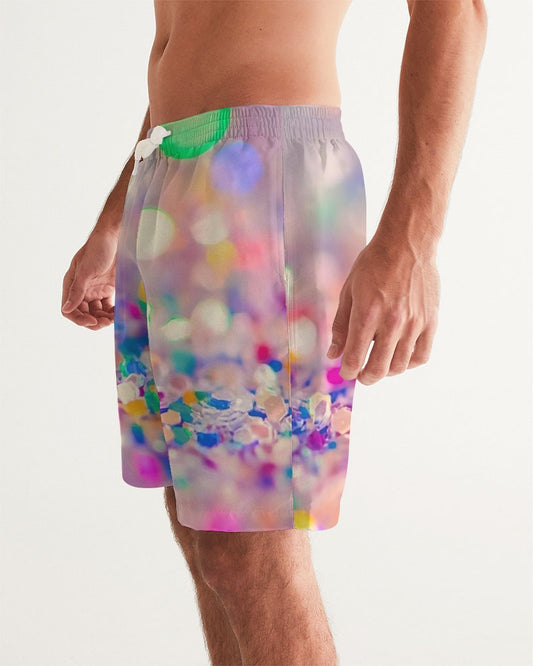 Rainbow Jewels Coruscate Men's Swim Trunk