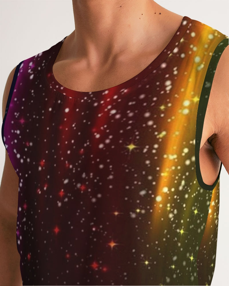 Rainbow Streak Coruscate Men's Sports Tank