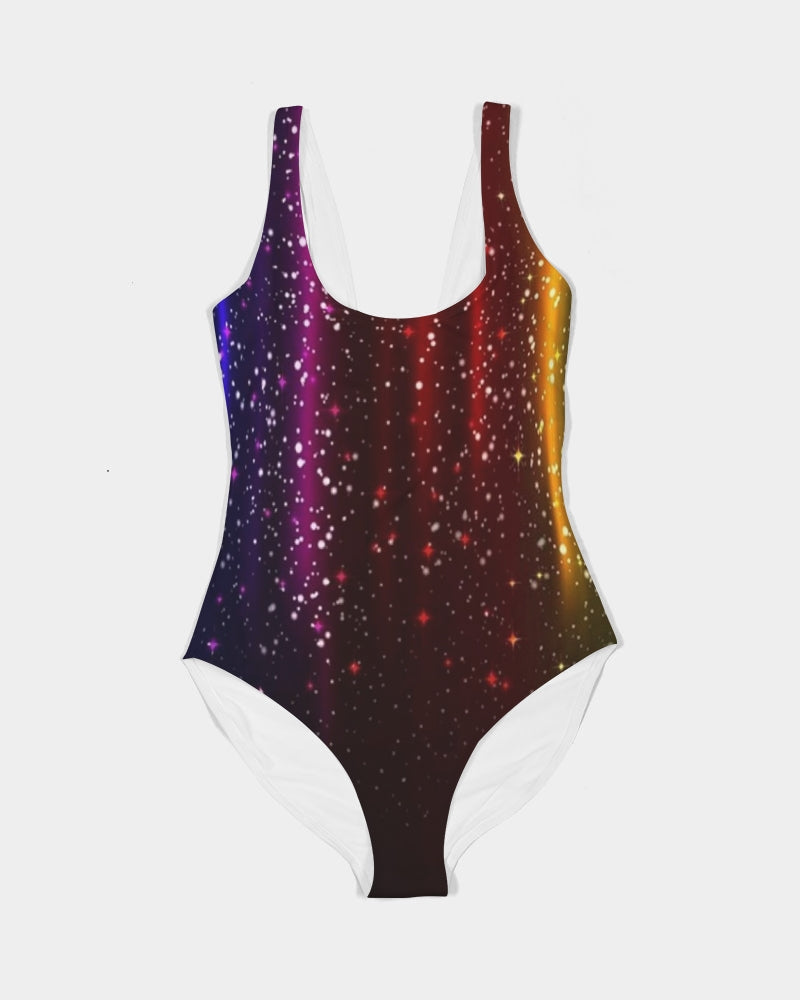 Rainbow Streak Coruscate Women's One-Piece Swimsuit