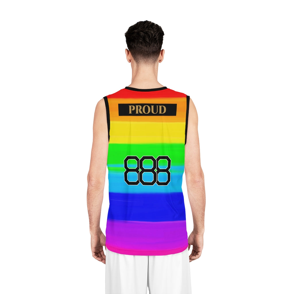 Pride 2022 Rainbow Basketball Jersey