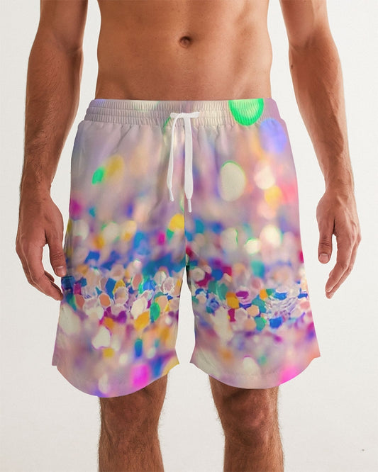 Rainbow Jewels Coruscate Men's Swim Trunk