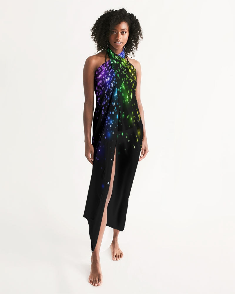 Black Rainbow Coruscate Swim Cover Up