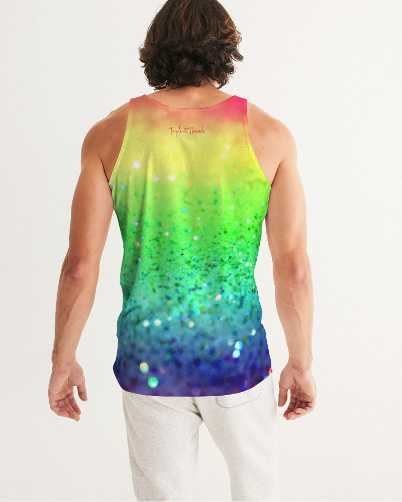 Rainbow Faded Coruscate Men's Tank