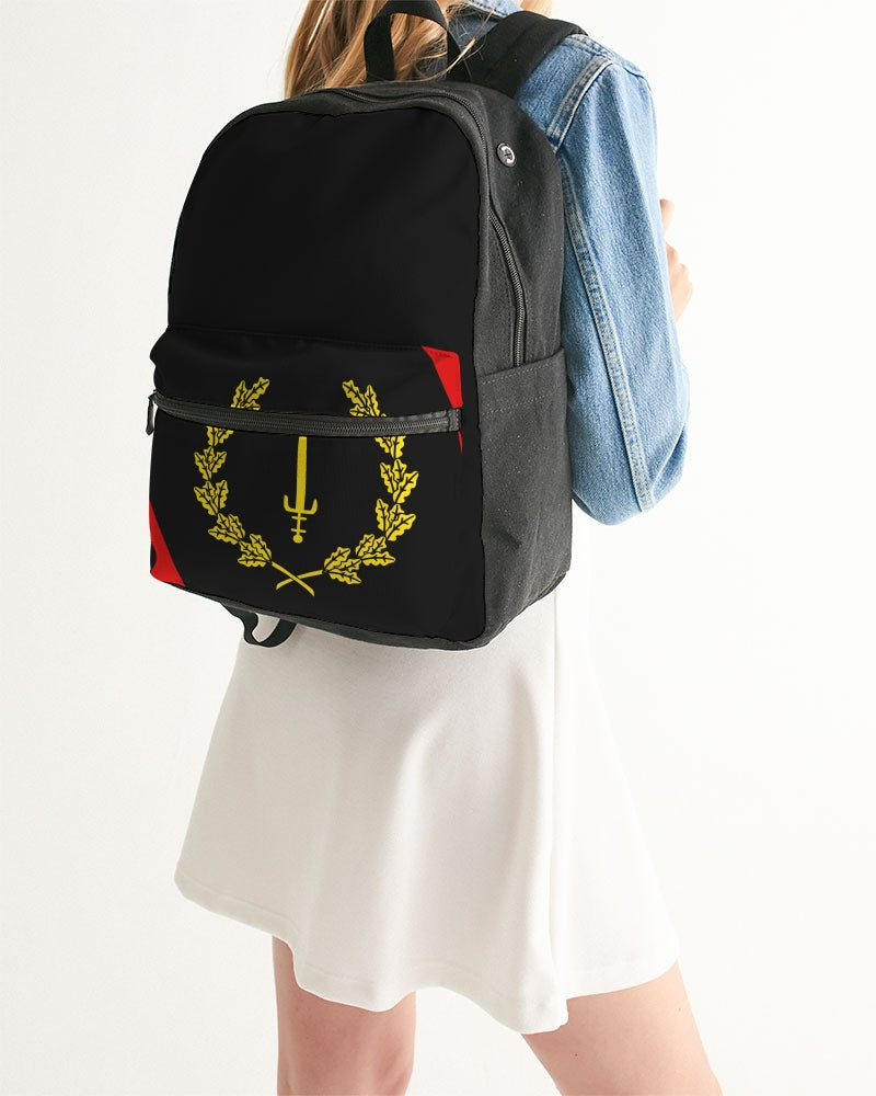Black American Heritage Flag Small Canvas Backpack
