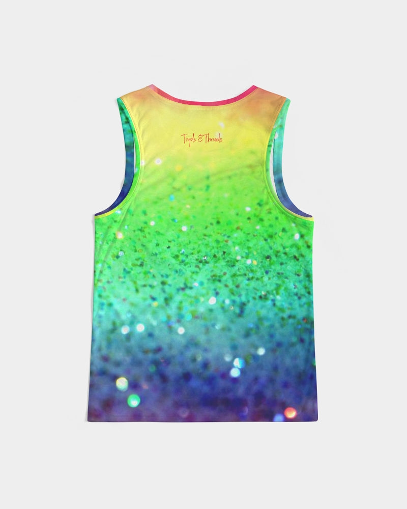 Rainbow Faded Coruscate Men's Sports Tank