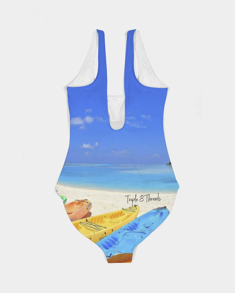 Beach Kayak Women's One-Piece Swimsuit