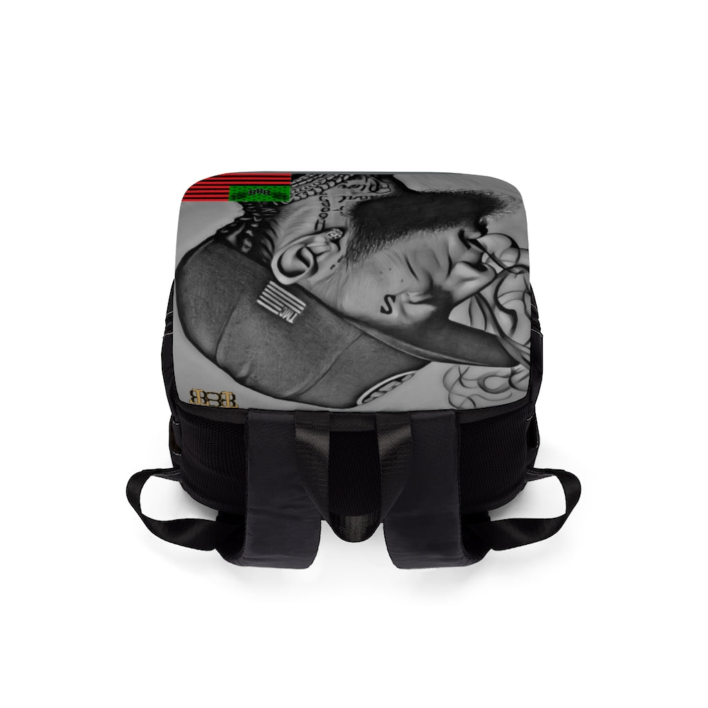 B/W Nip Smoke - Unisex Casual Shoulder Backpack