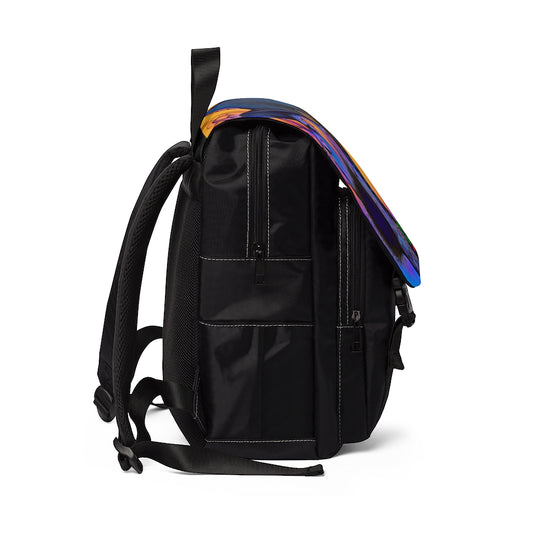 Color Nip Smoke - Unisex Casual Shoulder Backpack