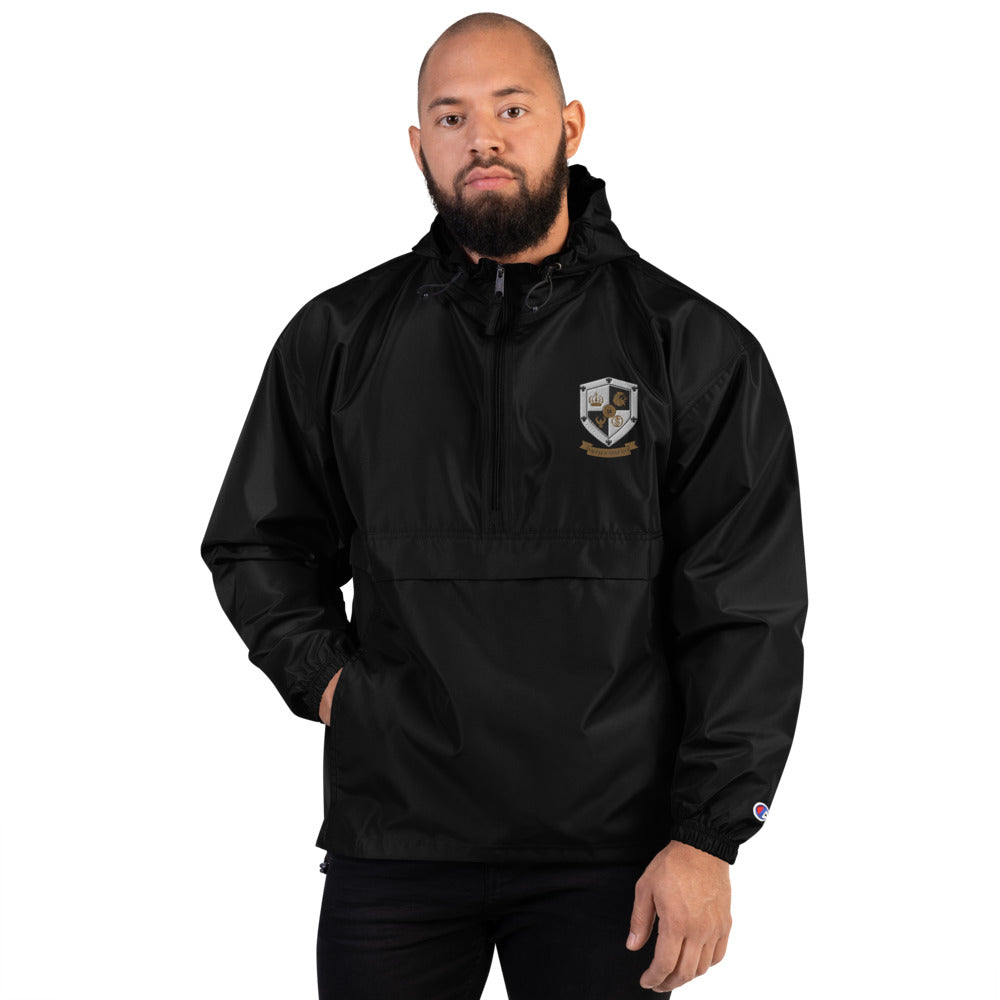T8T Prosperity Shield Embroidered Champion Packable Jacket