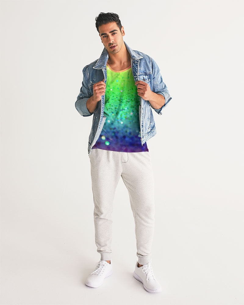 Rainbow Faded Coruscate Men's Sports Tank