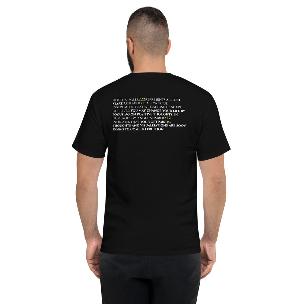 Numerology 222 - Men's Black Champion T-Shirt