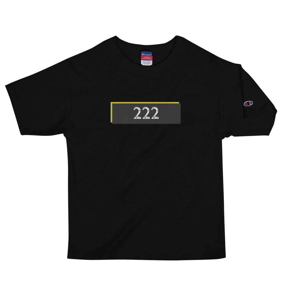 Numerology 222 - Men's Black Champion T-Shirt