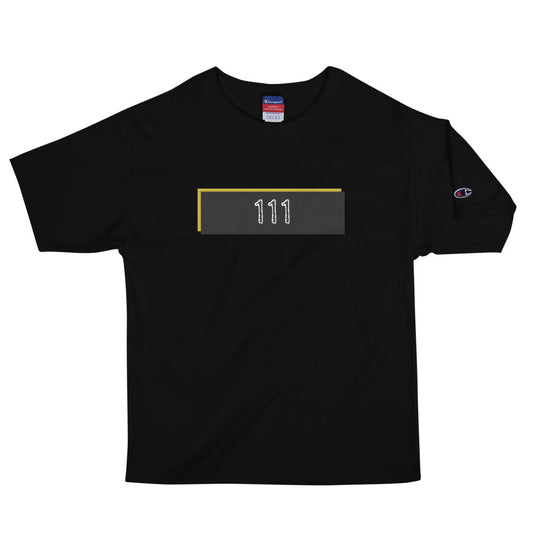 Numerology 111 - Men's Black Champion T-Shirt