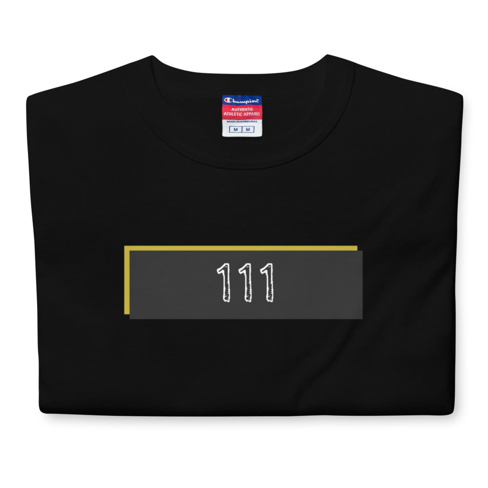 Numerology 111 - Men's Black Champion T-Shirt