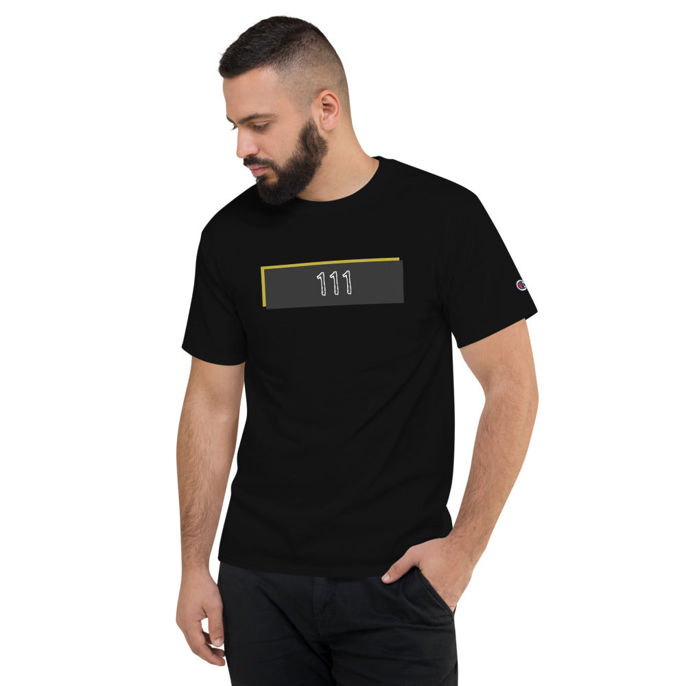 Numerology 111 - Men's Black Champion T-Shirt