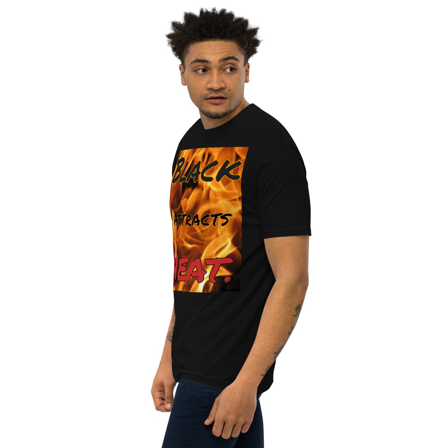 Men’s Black Attracts Heat tee