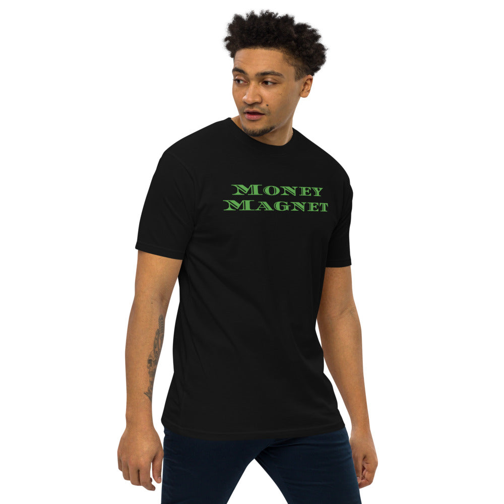 Green Money Magnet Men’s premium heavyweight tee