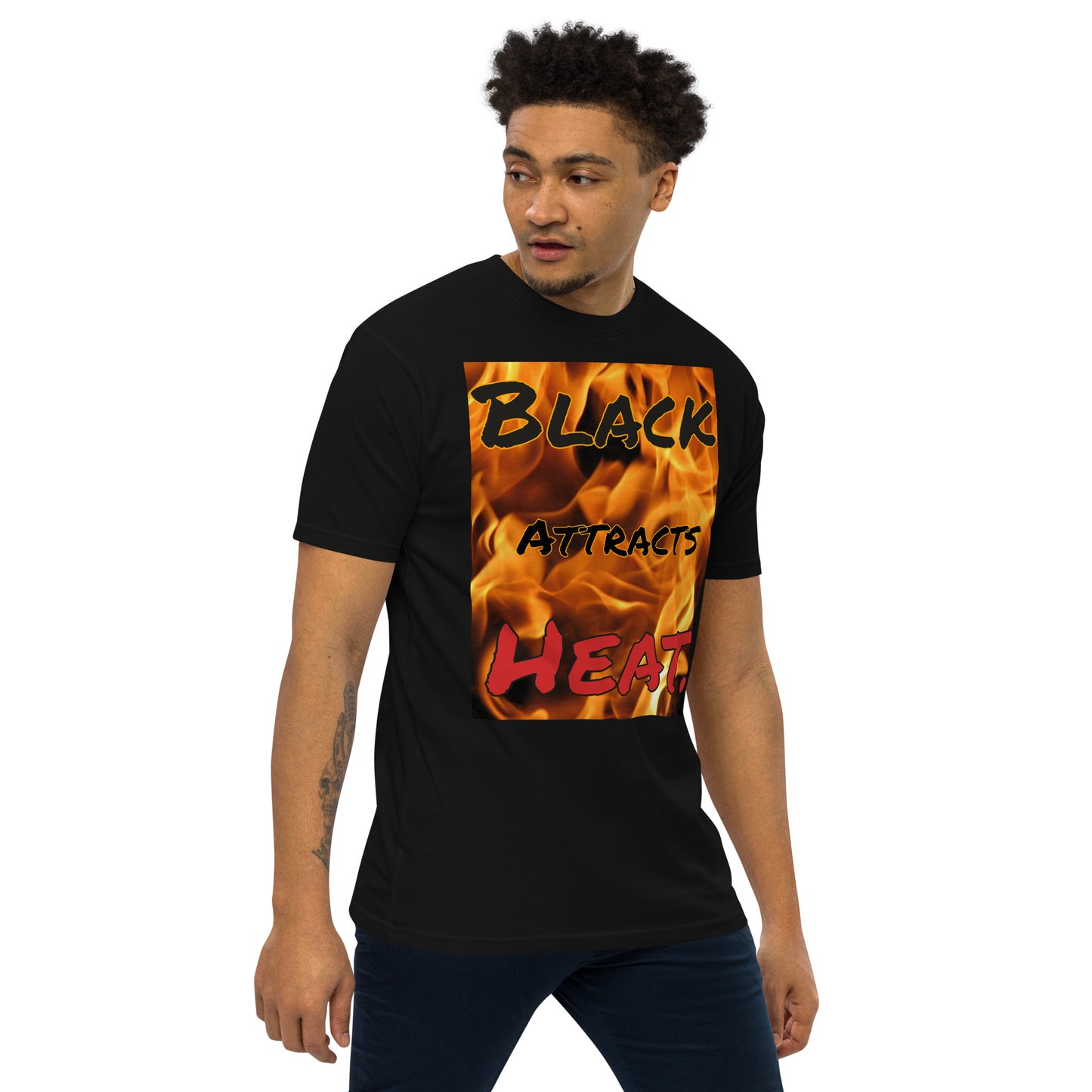 Men’s Black Attracts Heat tee