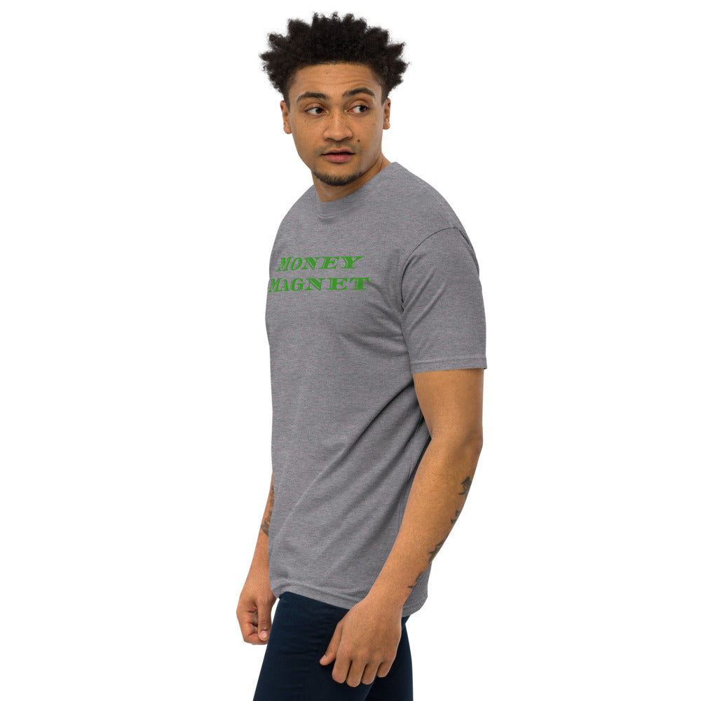 Green Money Magnet Men’s premium heavyweight tee