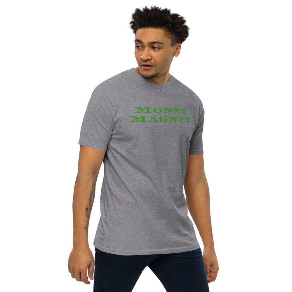 Green Money Magnet Men’s premium heavyweight tee