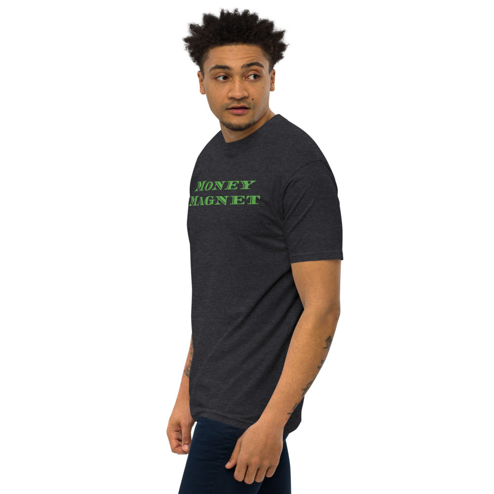 Green Money Magnet Men’s premium heavyweight tee