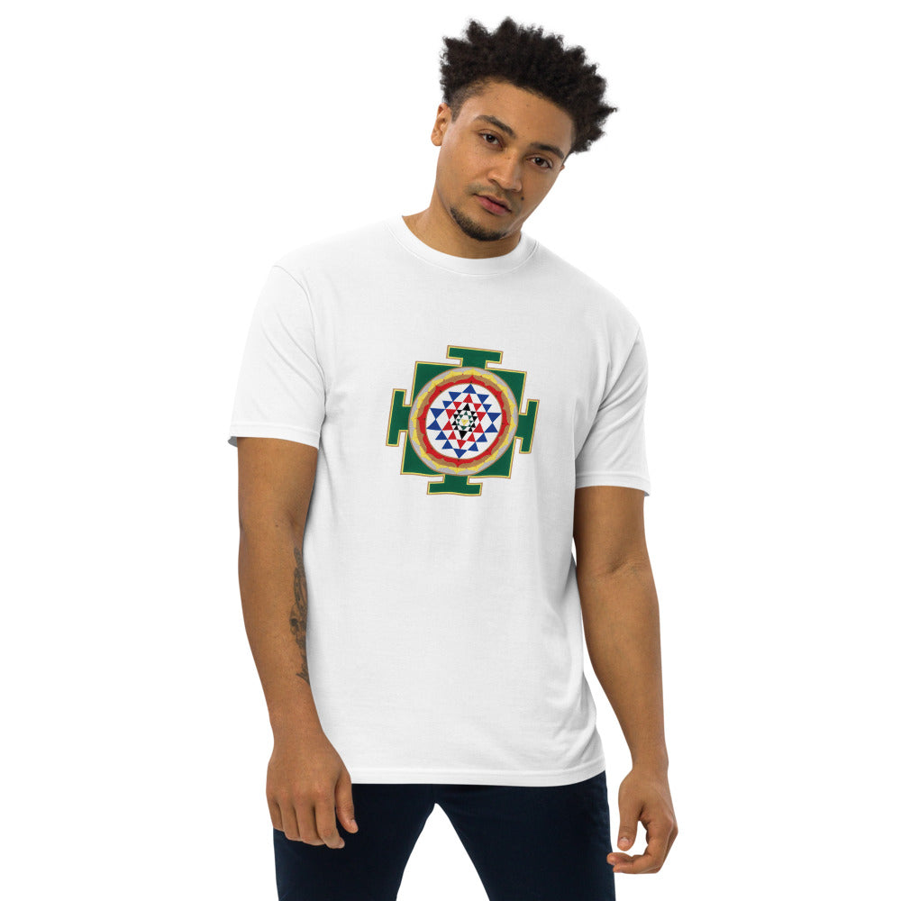 Sri Yantra 1 Men’s premium heavyweight tee