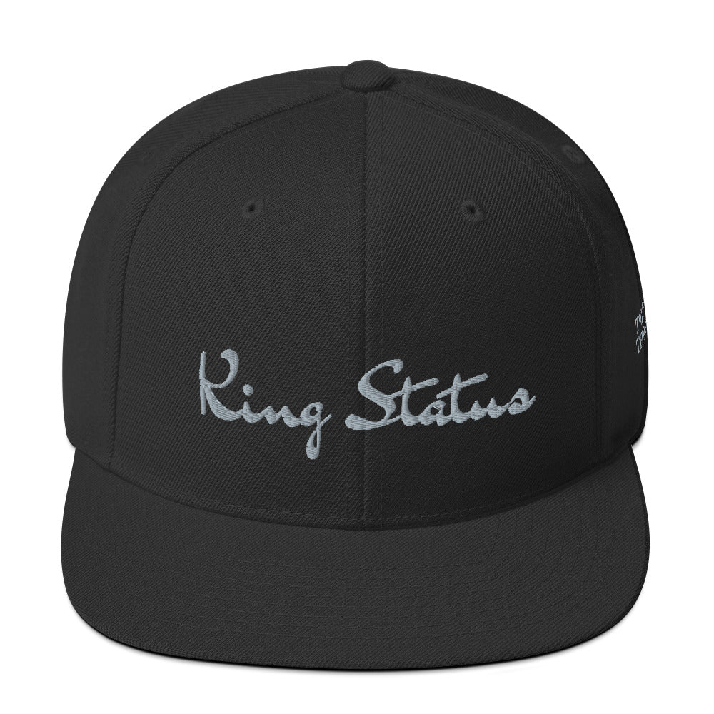 King Status Snapback Hat - Black