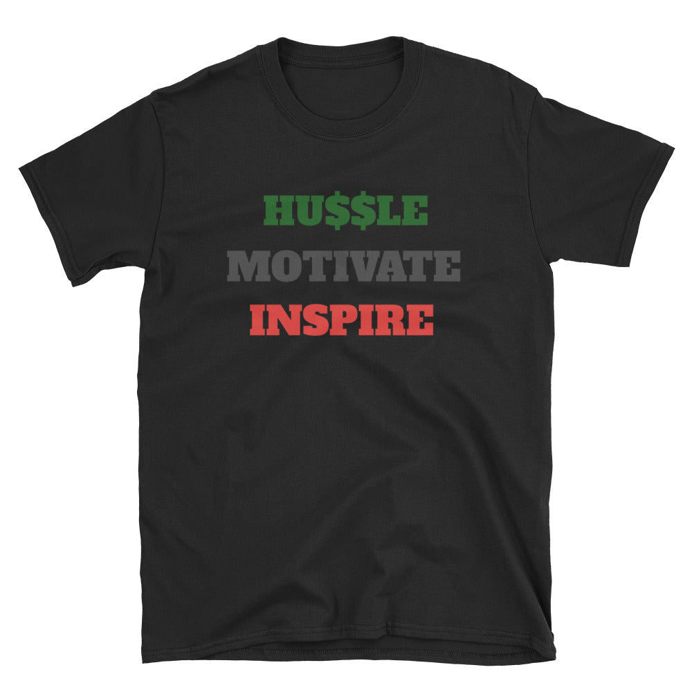 HU$$LE MOTIVATE INSPIRE - R/C/G - T-Shirt