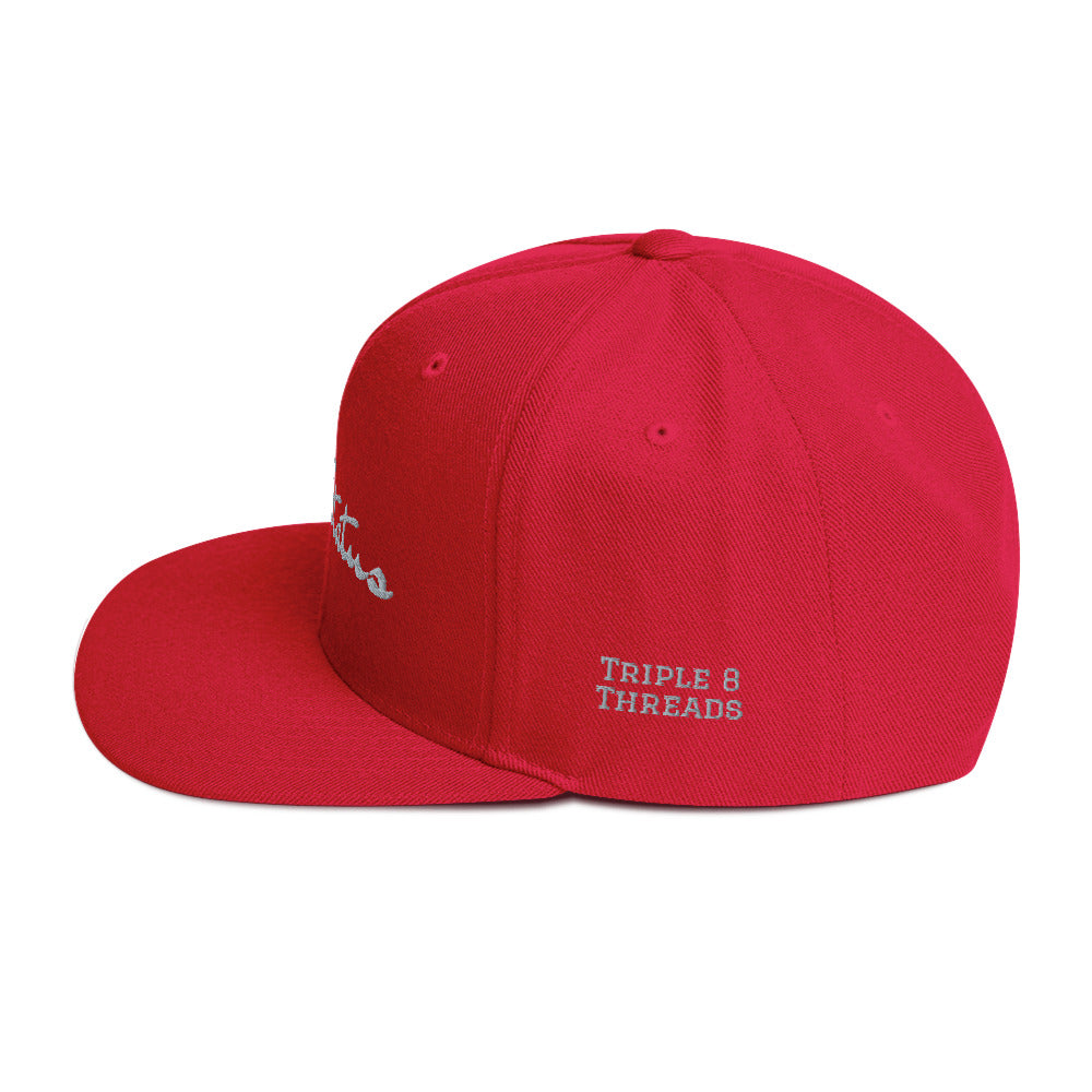 King Status Snapback Hat - Blue and Red