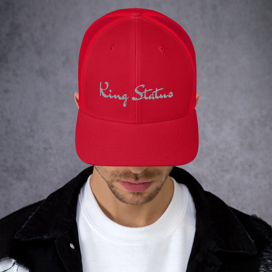 King Status Trucker Cap - Red