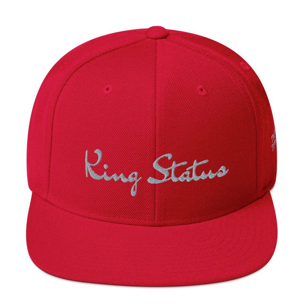 King Status Snapback Hat - Red